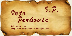Vujo Perković vizit kartica
